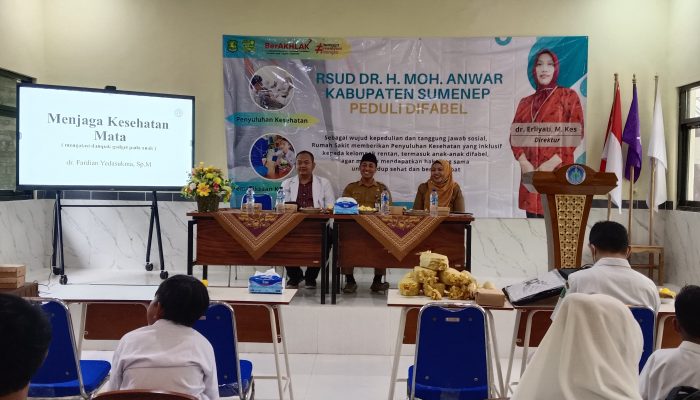 Peduli Kaum Difabel, RSUD Sumenep Beri Penyuluhan Kesehatan pada Siswa SLB